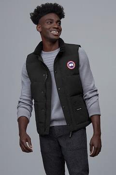 Chamarras Canada Goose Hombre México - Freestyle Chalecos Negros TW5079316